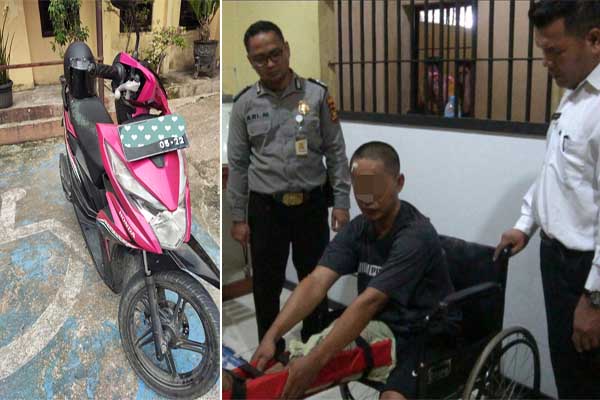 Istri Hamil Tua, Jadi Alasan Pemuda Sialang Munggu Nekat Curi Motor di Kampus UIN Suska