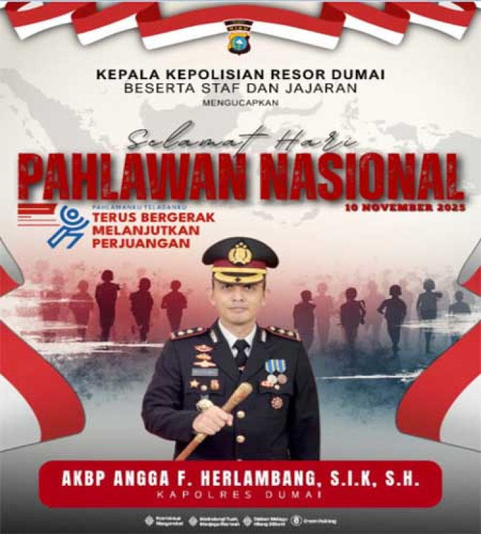 Kapolres Dumai Ajak Masyarakat Teladani Semangat Juang Para Pahlawan