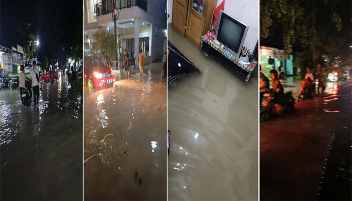 Hujan Deras Satu Jam Rendam Puluhan Rumah di Payung Sekaki Pekanbaru