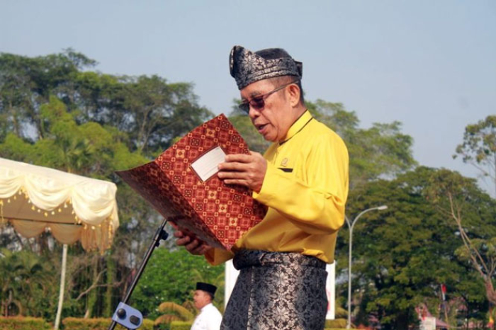Anggota Komisi II DPRD Inhil Bacakan Visi Misi Riau 2025–2029 di Hari Jadi Provinsi Riau ke-69
