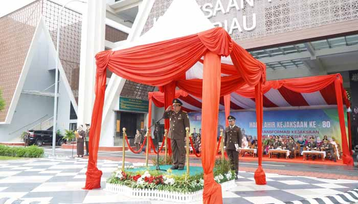 Kejati Riau Tegaskan Komitmen Jalankan Arahan Jaksa Agung pada Harlah Kejaksaan ke-80