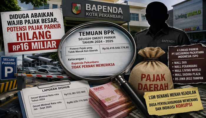 Agresif Kejar Warga, Pajak Besar Malah Abai, LSM Sorot Potensi Kebocoran Pajak Rp16 Miliar Bapenda Pekanbaru