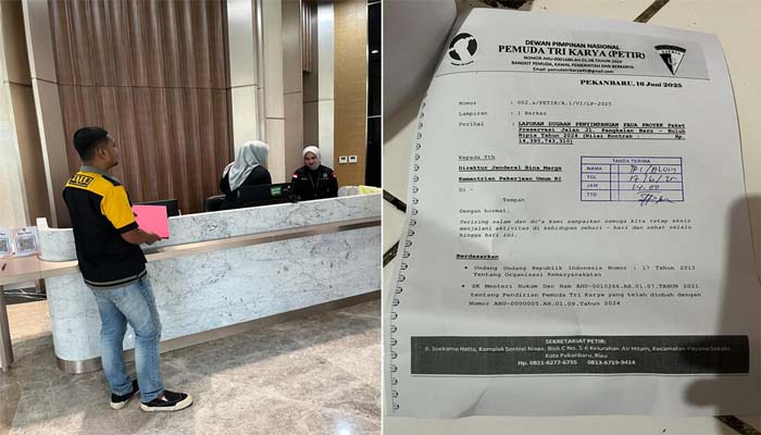 PETIR Laporkan Dugaan Korupsi Jalan Pangkalan Baru – Buluh Nipis ke Jampidsus dan Kementrian PUPR