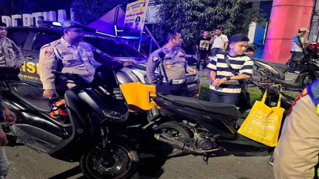 Patroli Blue Light Patrol Polresta, Amankan 34 Motor Trondol dan Tanpa Surat di Pekanbaru