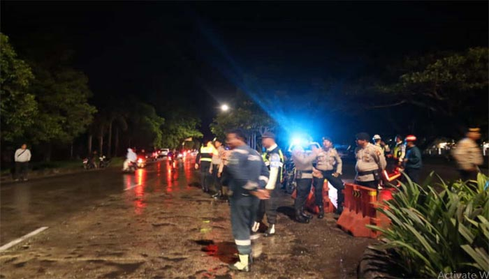 Situasi Kondusif, Polres Dumai Amankan Area Kilang Pertamina yang Terbakar