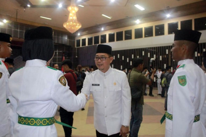 Wakil Ketua I DPRD Inhil Hadiri Pengukuhan Paskibraka Tahun 2026 di Gedung Engku Kelana