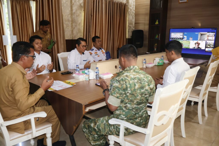 Asisten II Setdakab Inhil Wakili Bupati Ikuti Rakor Pengendalian Inflasi Tahun 2026 