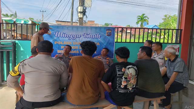 Sinergitas dengan Masyarakat, Polsek Kota Dumai Gelar Mingggu Kasih di Wilkumnya