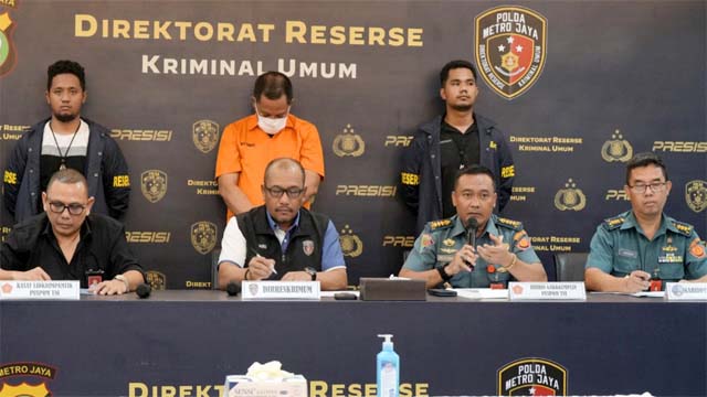 Puspom TNI dan Polda Metro Jaya Amankan Pengemudi Plat Palsu TNI