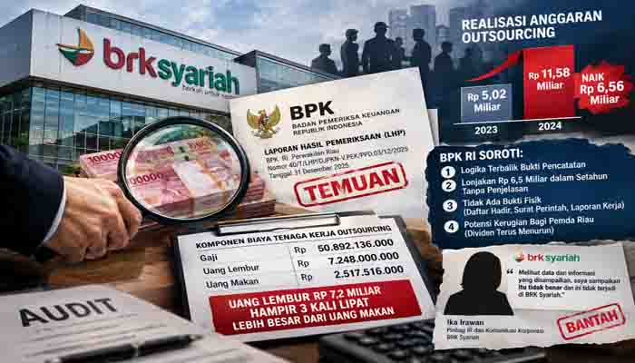 Anggaran Outsourcing BRK Syariah Melonjak Rp6,56 Miliar, Manajemen Bantah Temuan BPK