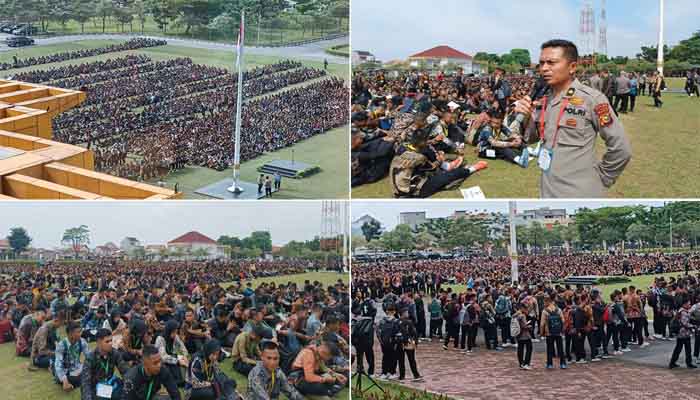 Seleksi Colon Masuk Polisi, Ribuan Peserta Casis Polri Padati Mapolda Riau