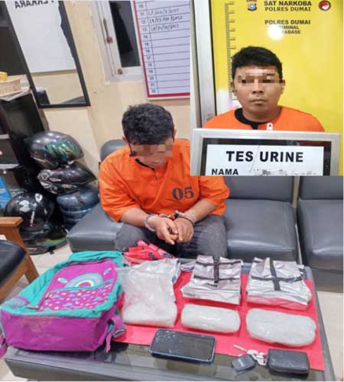 Polres Dumai Gagalkan Peredaran 1,5 Kilogram Sabu di Pintu Tol