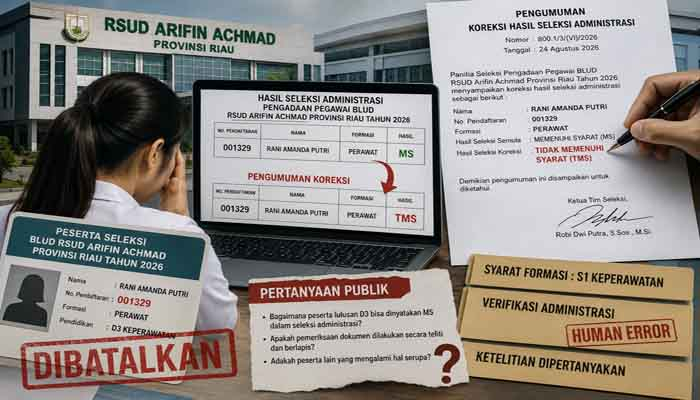 Lolos Administrasi, Mendadak Gugur: Seleksi BLUD RSUD Arifin Achmad Dipertanyakan