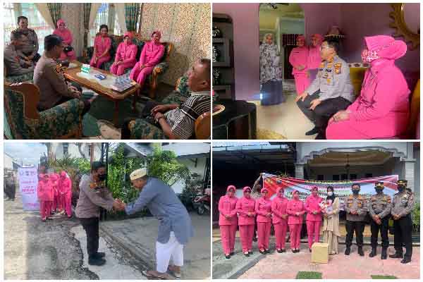 Polresta dan Bhayangkari Kunjungi Purnawirawan Polri di Pekanbaru