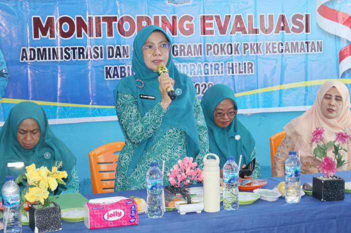 Ketua PKK Inhil Laksanakaan Monev Administrasi dan 10 Program Pokok PKK Concong