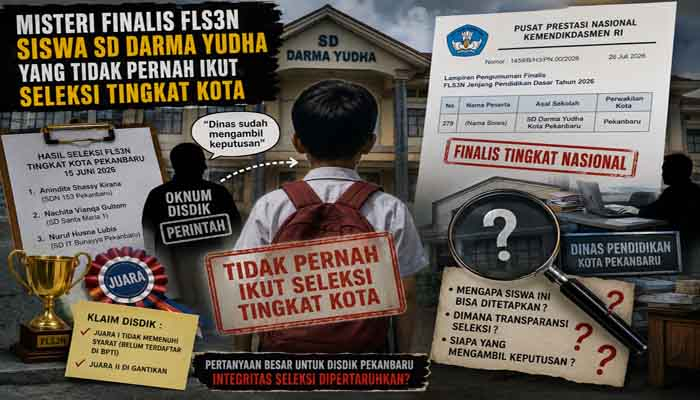 Misteri Finalis FLS3N Pekanbaru Terkuak, SD Darma Yudha Sebut Penunjukan Berasal dari Disdik