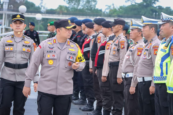 Polres Siak Gelar Apel Kesiapan Pengamanan Pleno Tingkat Kabupaten Siak