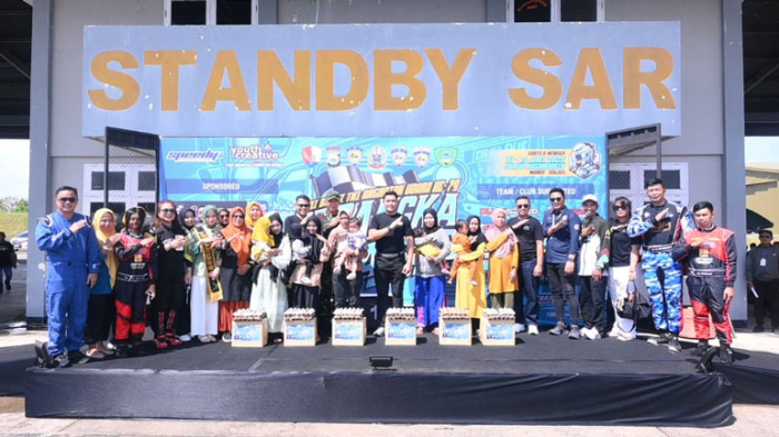 Jelang Hari Bhakti TNI AU Ke-78, Danlanud Sultan Hasanuddin Buka Kejuaraan Dragrace Kejurprov Putaran 2