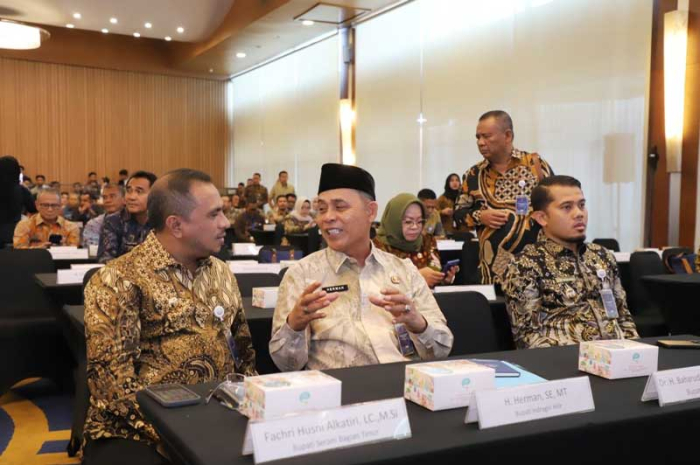 Bupati Herman Ikuti Rakornas Akselerasi Program Kerja Prioritas Nasional Sektor Kelautan dan Perikanan, Dukung Swasembada Pangan