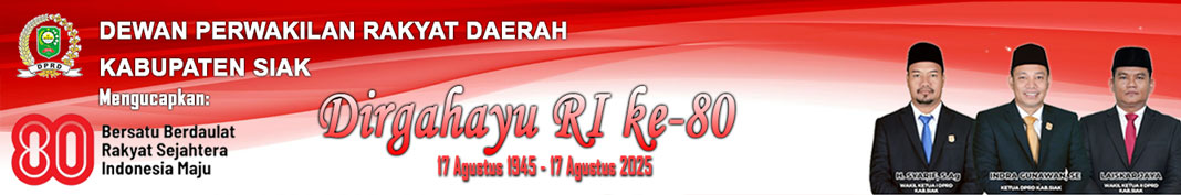 Iklan DPRD Siak - Dirgahayu RI ke-80